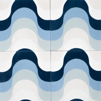 Waves cement Tile