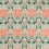 Tessuto Helena Morris and Co Peach / Teal MFRF227238