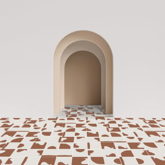 Jarre positif droit cement Tile