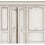 Boiseries Haussmann Panel Koziel Blanc porcelaine DPH003P