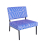 Elios Armchair Babel Brune Bleu & Rose O2EL3