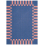 Alfombras Frame par Tekla Severin Layered Cobalt Salmon TKFRCB300400