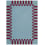 Frame rug by Tekla Severin Layered Mulberry Sky TKFRMB180270