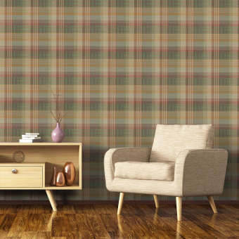 Mulberry Ancient Tartan Wallpaper