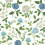 Carta da parati rosas Rifle Paper Co. Blue RF7543