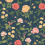 Papier peint Roses Rifle Paper Co. Navy RF7544