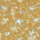 Carta da parati Hummingbirds Cole and Son Ice Blue on Metallic Gold 124/1006