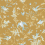 Hummingbirds Wallpaper Cole and Son Ice Blue on Metallic Gold 124/1006