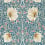 Papel pintado Pimpernel Morris and Co Woad/Coral MFRW217363