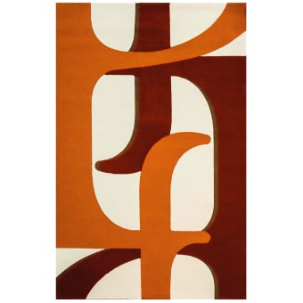 Signature Bicolore Orange By Pinton Rug