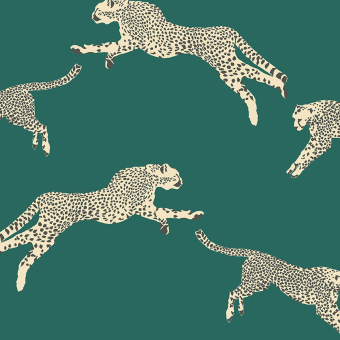 Papier peint Leaping Cheetah