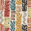 Tissu Totem Osborne and Little Charcoal/Terracotta F7950-01