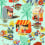 Carreto del Cibo Wallpaper Mindthegap Azzurro WP20834