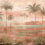 Draa Palms Panel Coordonné Rose B00453