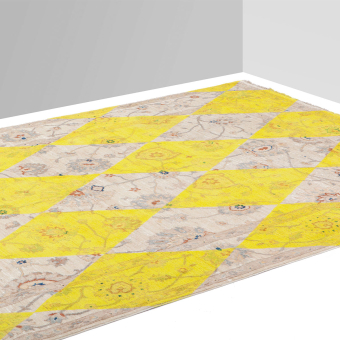 Double Layer yellow Rug