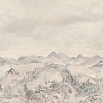 Papier peint panoramique Japanese Chinoiserie Raphia