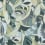 Fauvist Flock Wallpaper York Wallcoverings Green AG2017