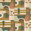 Tissu Paro Casamance Olive Terracotta 10950244