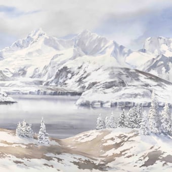 Papier peint panoramique Glaciers