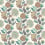 Cynara Fabric Osborne and Little Chestnut/Eucalyptus F8022-04