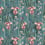 Samt Trailing Orchid Osborne and Little Teal/Pink F8026-02