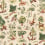 Gertrude Fabric GP & J Baker Document Green BP11073/1