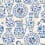 Fajalauzas Wallpaper Tres Tintas Barcelona Blue SO5204-1