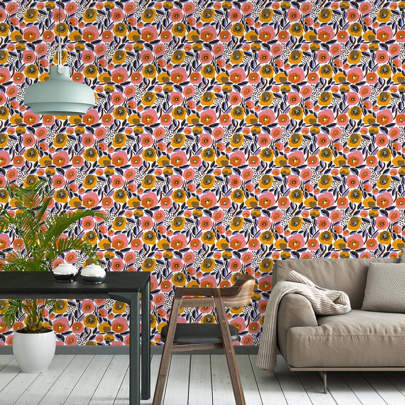 Rosarium Wallpaper - Marimekko